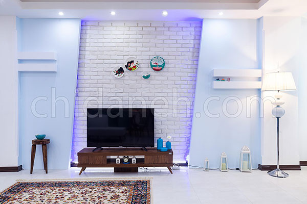 دکوراسیون آبی و سفید، خانه امیر و زهرا پر از آرامش است!