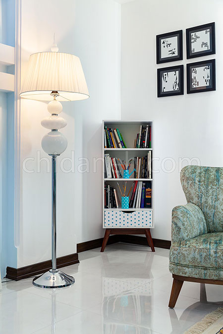 دکوراسیون آبی و سفید، خانه امیر و زهرا پر از آرامش است!