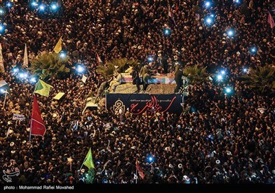 مراسم تشییع پیکر سپهبد شهید قاسم سلیمانی در قم