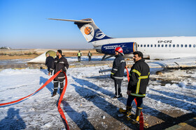 خروج هواپیمای مسافری تهران – ماهشهر از باند فرودگاه