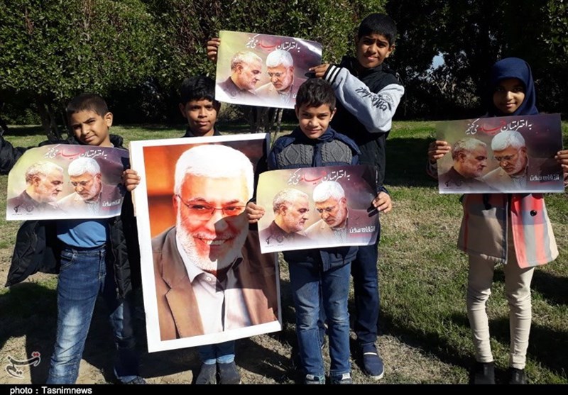 ادای احترام کودکان خوزستانی به سردار دل‌ها به روایت تصویر