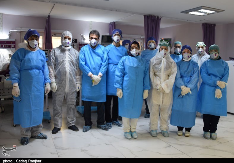 گزارش تصویری از بخش قرنطینه بیماران کرونایی در بیمارستان امام رضا(ع) تبریز