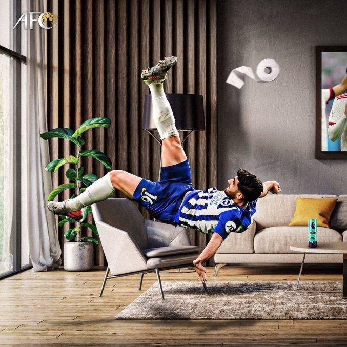 شوخی جالب AFC با برگردان فوق‌العاده جهانبخش/ عکس