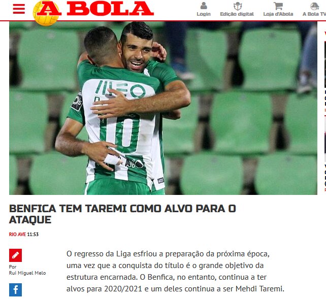 بنفیکا دست بردار مهدی طارمی نیست