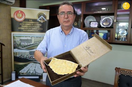 ماسک طلا برای عروس خانم ها! (عکس)