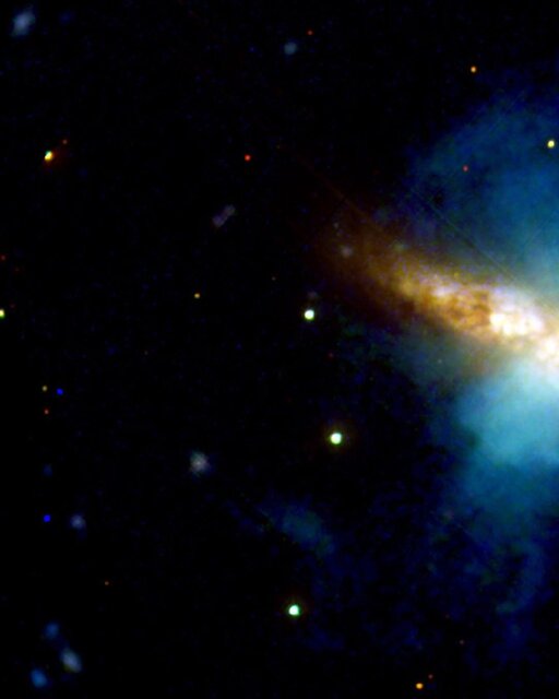 کهکشان سیگار را ببینید!