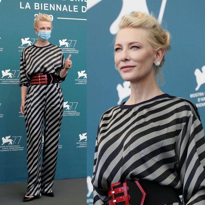 ماسک بزنیم/ تصاویر کیت بلانشت، روز اول جشنواره ونیز