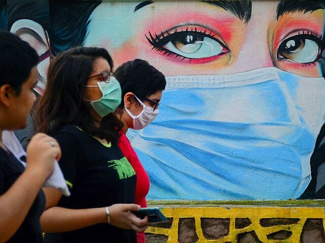 رد پای کرونا بر دیوارهای جهان/ عکس