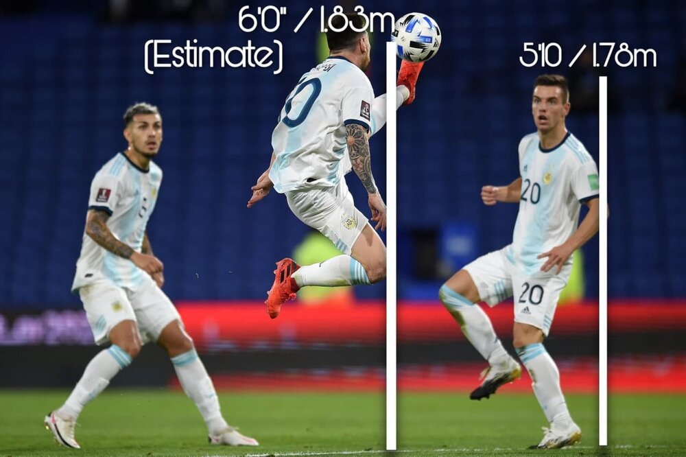 مهارت عجیب مسی در کنترل توپ!/ عکس