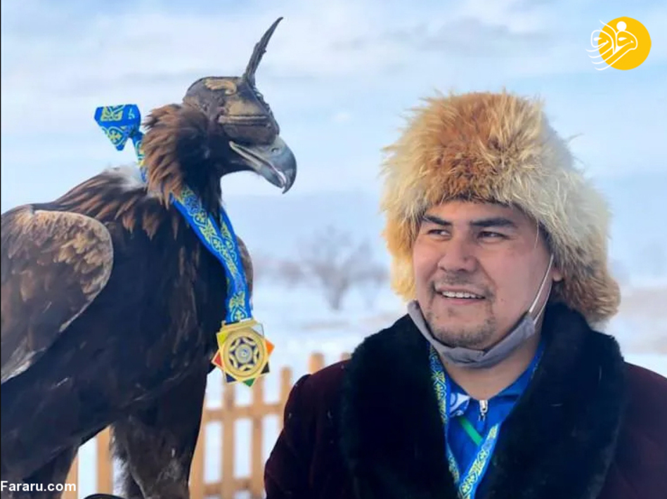 مسابقه شکار با عقاب در قزاقستان/ عکس‌ها