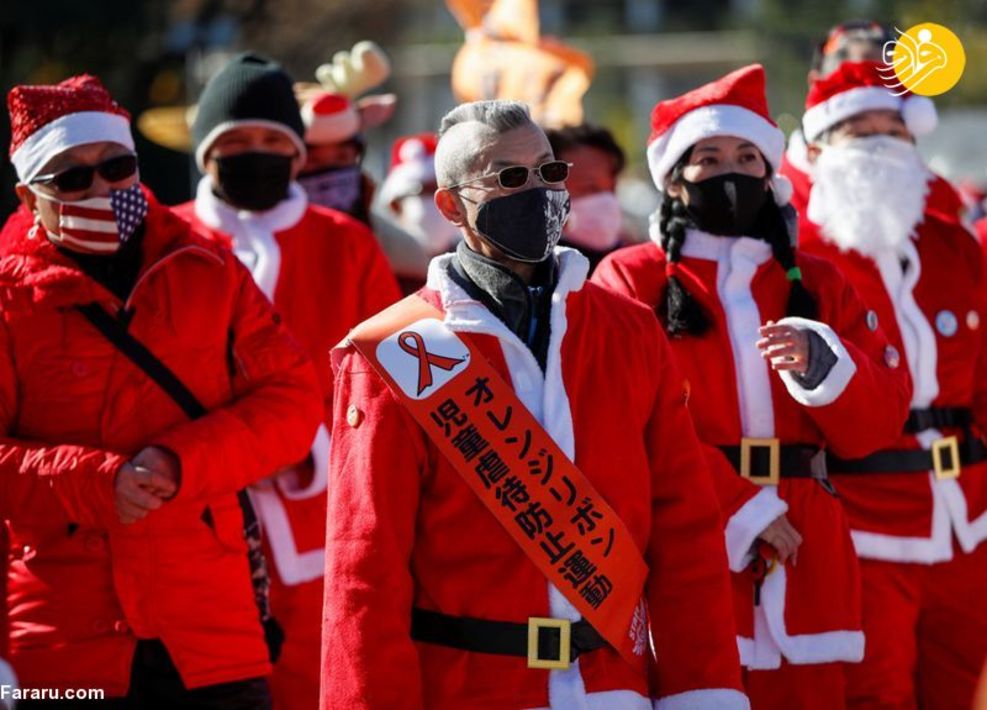 موتورسواری بابانوئل‌ها در محکومیت کودک آزاری/ تصاویر‌