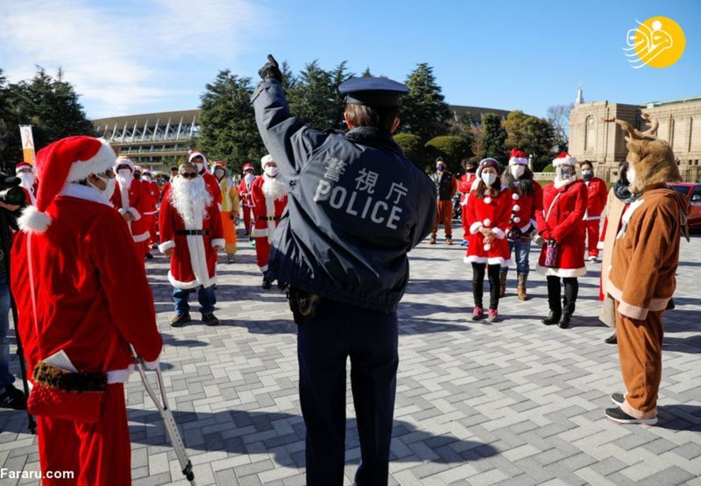 موتورسواری بابانوئل‌ها در محکومیت کودک آزاری/ تصاویر‌