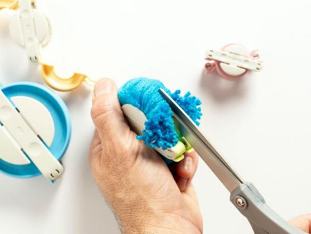 مراحل درست کردن پادری منگوله ای, درست کردن پادری با کاموا