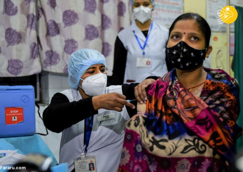 آغاز واکسیناسیون کرونا در هند/ تصاویر