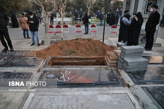 خانه ابدی مرحوم علی انصاریان/ عکس