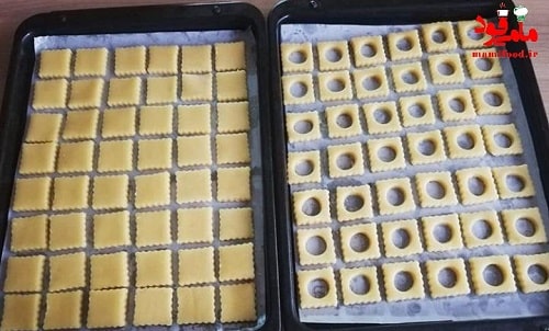 شیرینی عسلی بادامی مغزدار