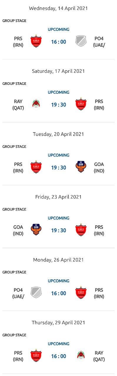 اعلام ساعت بازی‌های لیگ قهرمانان آسیا 2021/عکس