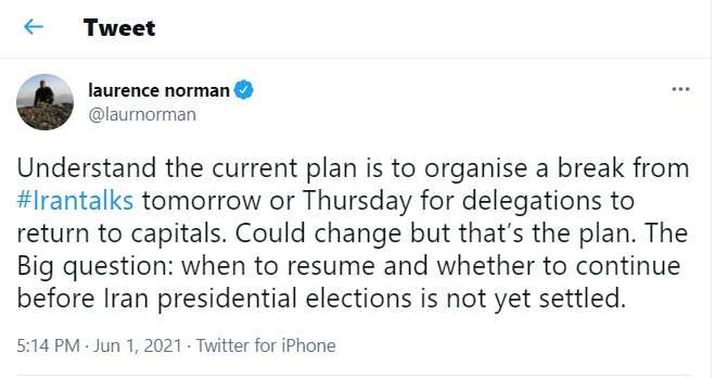 احتمال بازگشت‌ هیأت‌های مذاکره‌کننده دروین به پایتخت‌ها وجود دارد