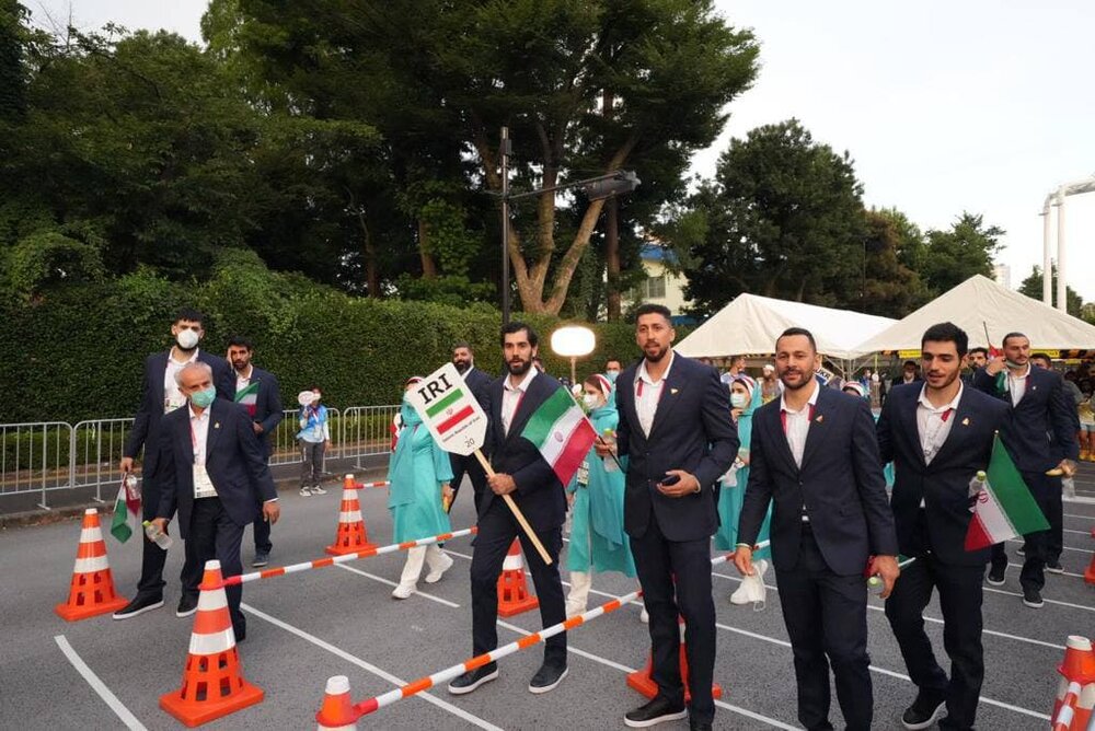 پشت صحنه رژه کاروان ایران در المپیک /عکس