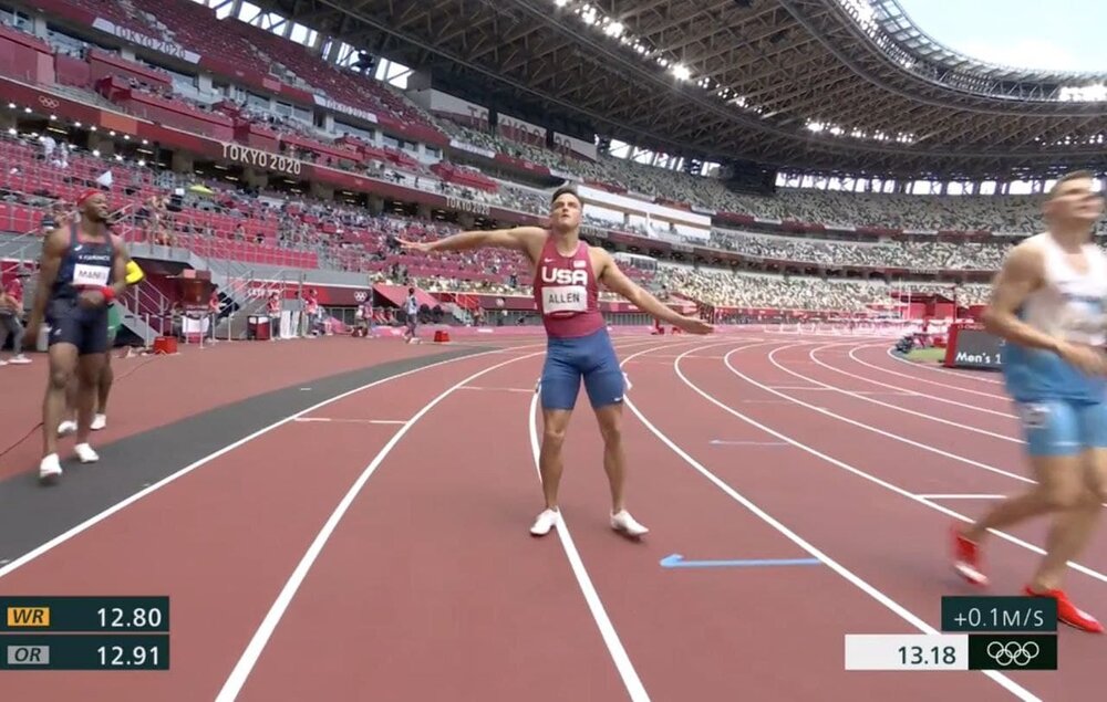 حرکات موزون یک آمریکایی در المپیک/عگس