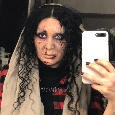 گریم ترسناک مریم معصومی