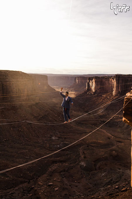 برگزاری مراسم عروسی بین زمین و آسمان