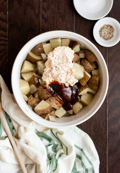 دستور تهیه سالاد سیب زمینی با زودپز