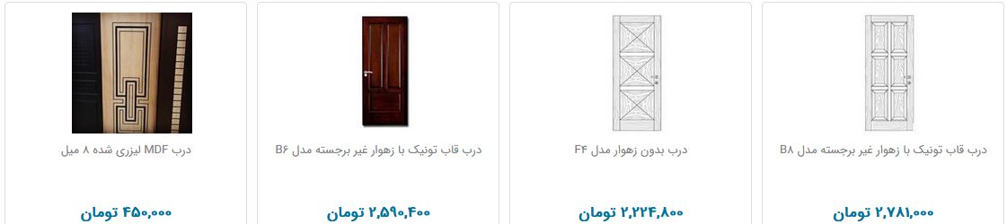 قیمت درب در بازار